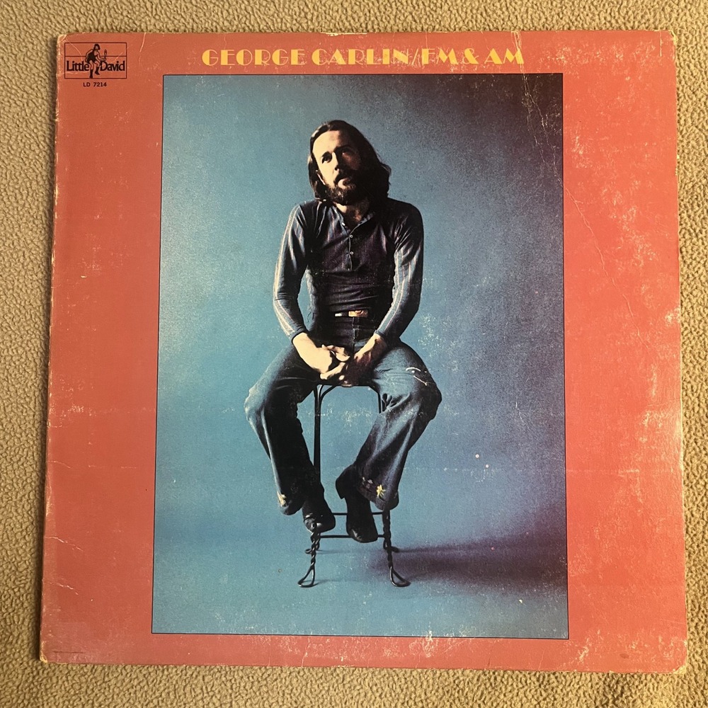 George Carlin FM & AM Vinyl LP 1972 Little David Records LD 7214 Comedy Album